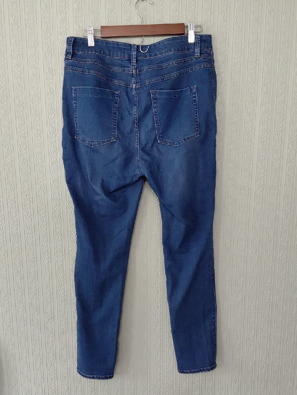 FREE PEOPLE High Waisted Women's Skinny Jeans in Blue Wash - Picture 5 of 5